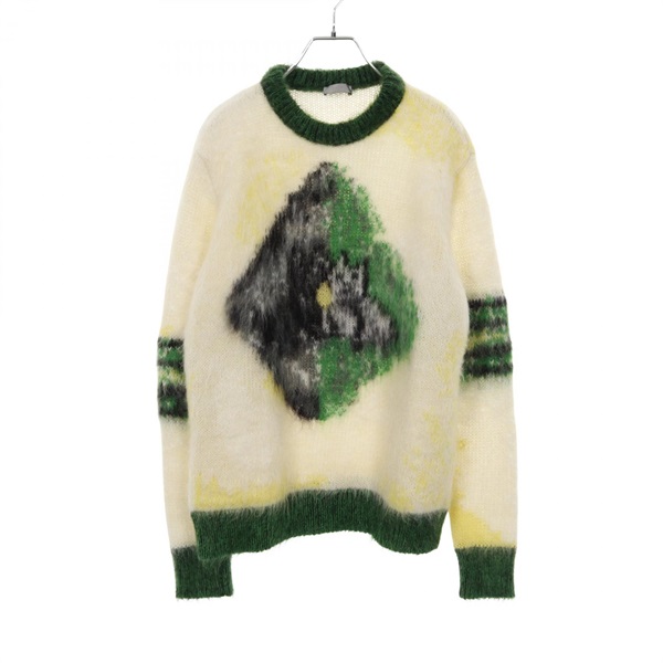 Christian Dior × Peter Doig knitwear wool Mohair Nylon Beige Used mens #S