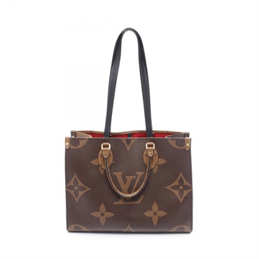 LOUIS VUITTON On the Go MM Shoulder Tote Bag M45321 Monogram Giant canvas Used