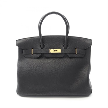HERMES Birkin 35 Handbag Togo leather Black Used Women GHW J
