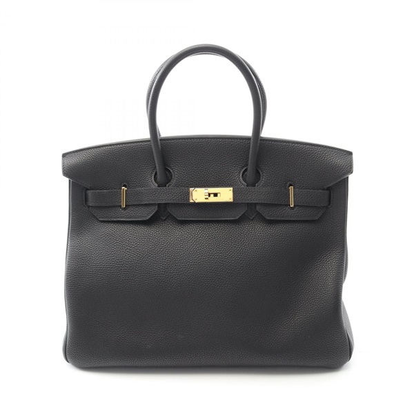 HERMES Birkin 35 Handbag Togo leather Black Used Women GHW J