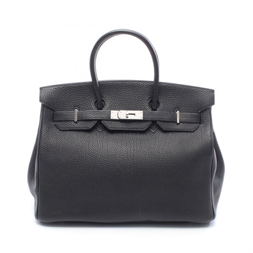 HERMES Birkin 35 Handbag Togo leather Black Used Women SHW E
