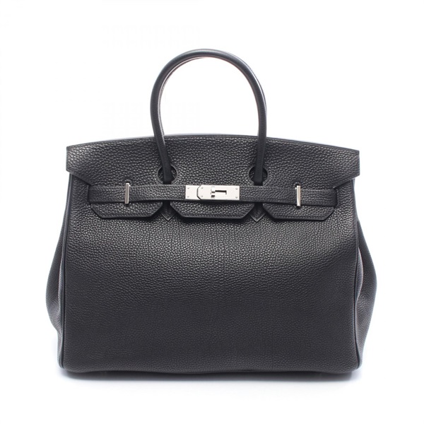 HERMES Birkin 35 Handbag Togo leather Black Used Women SHW E