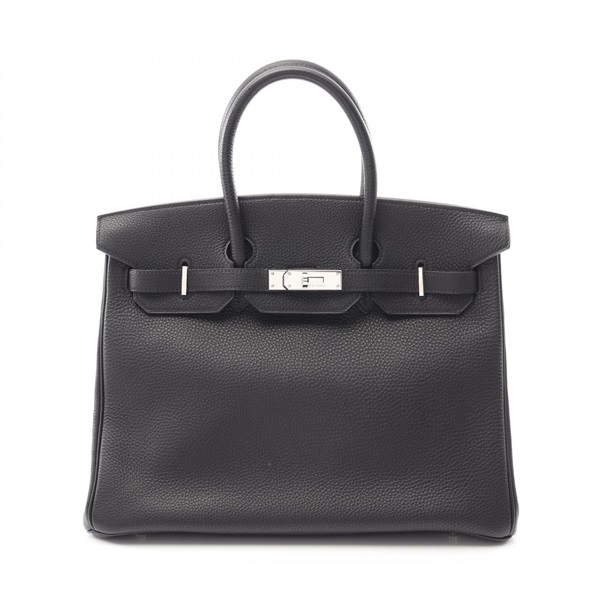 HERMES Birkin 35 Handbag Togo leather Black Used Women SHW D
