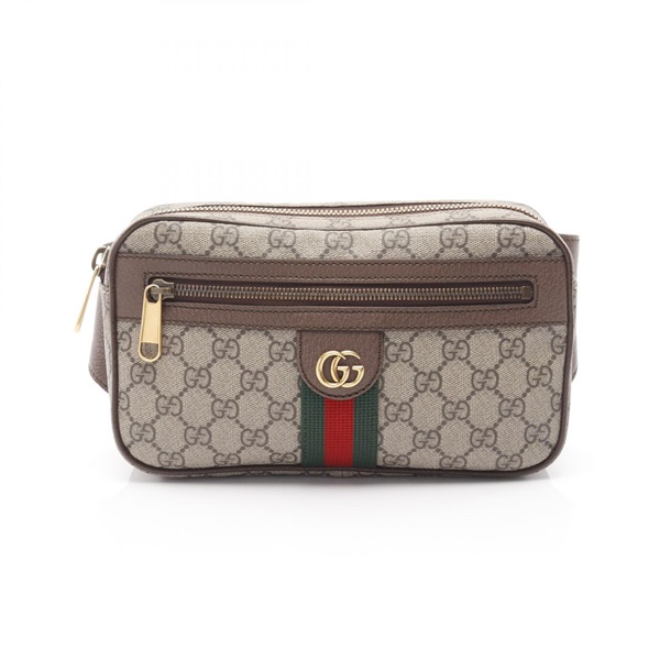 GUCCI Ophidia GG Supreme Sherry Line Waist bag 574796 canvas leather Beige used