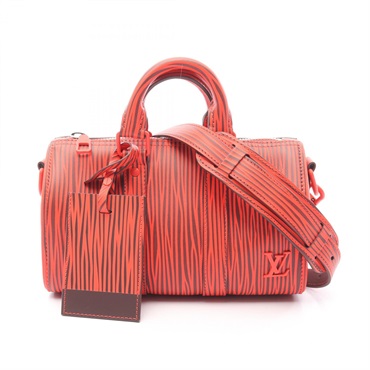 LOUIS VUITTON x Park Seo-Bo Keepall Bandouliere 25 XL Handbag M11588 Epi Red LV