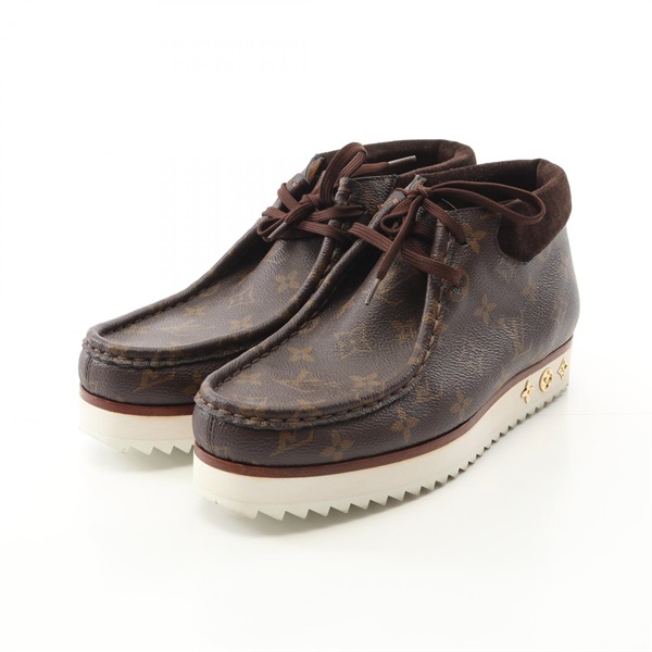 LOUIS VUITTON LLV Ancre/Mod Line Wallabee-style Boots Monogram Canvas #7 Mens