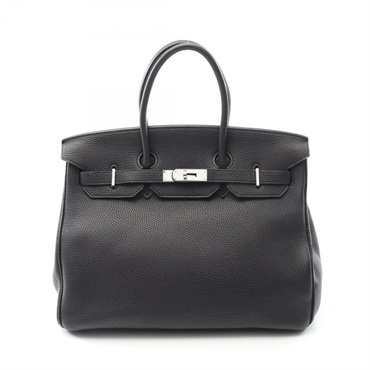 HERMES Birkin 35 Handbag Togo leather Black Used Women M SHW