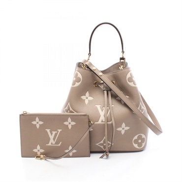 LOUIS VUITTON NeoNoe MM Bicolor Shoulder Bag M45555 Monogram empreinte used LV