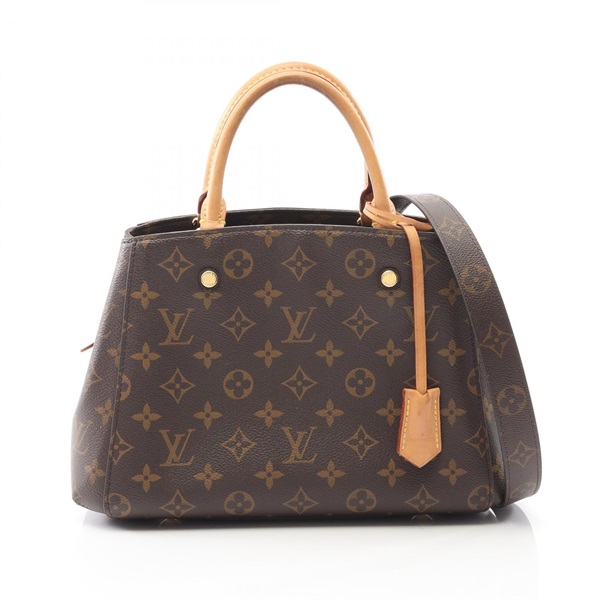 LOUIS VUITTON Montaigne BB Shoulder Crossbody Tote Handbag M41055 Monogram Used