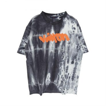 LOUIS VUITTON Inside-out tie-dye T-shirt HNY87W cotton Gray mens #XXL