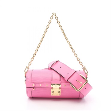 LOUIS VUITTON papillon trunk chain Shoulder Handbag M58649 Epi leather Pink Rose