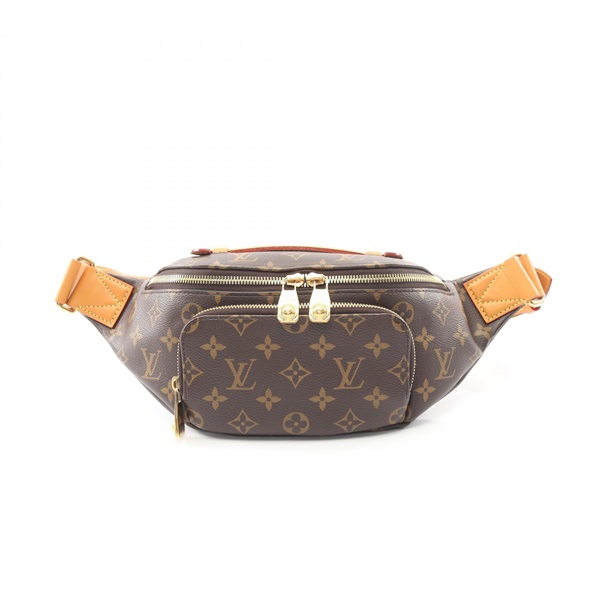 LOUIS VUITTON Rush Bum Bag Monogram Archive M14019 canvas leather Brown Used LV