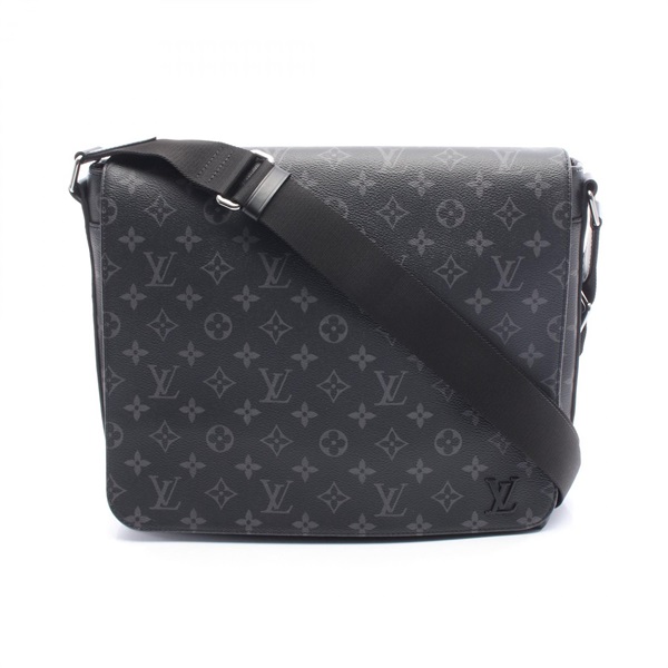 LOUIS VUITTON District MM NM Shoulder Bag M44001 Monogram eclipse leather Black
