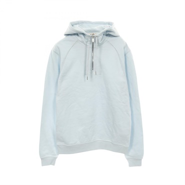 HERMES Hoodie Sweat Tops cotton Blue Used mens size XS