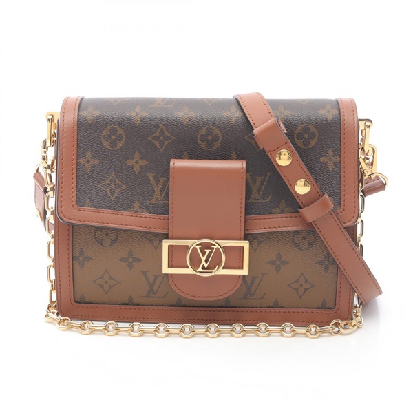 LOUIS VUITTON Dauphine MM Shoulder Bag M45958 Monogram Reverse Used women LV