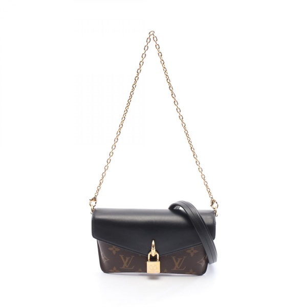 LOUIS VUITTON Padlock On Strap Chain Shoulder Handbag M80559 Monogram Noir Used