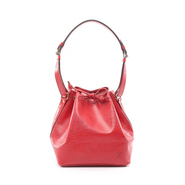 LOUIS VUITTON Petit Noe One Shoulder Handbag M44107 Epi leather Red Used LV