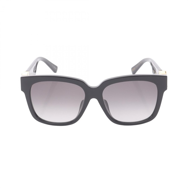 LOUIS VUITTON LV GO‐14 sunglasses Plastic Black Gold Used Women