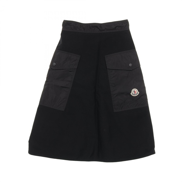 MONCLER GONNA Skirt cotton Black #38 Used Women