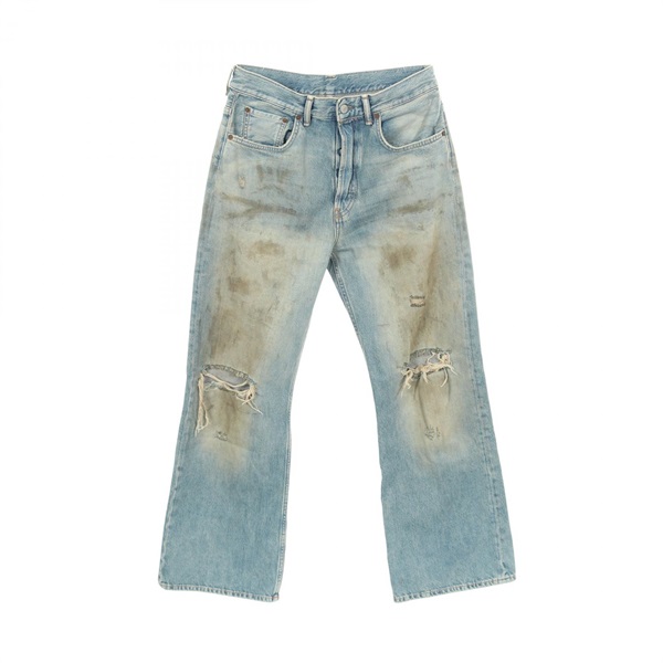 ACNE STUDIOS Penicillin distressed Denim long pants #30 cotton Blue Used Women