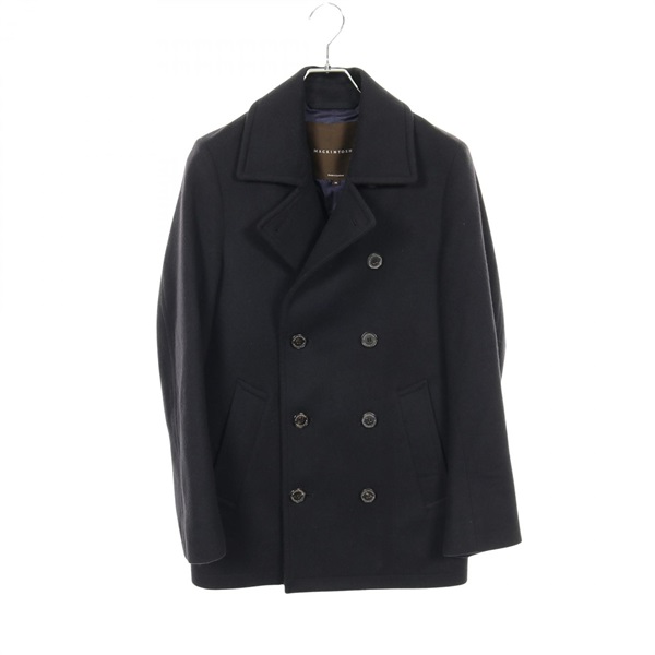 Mackintosh pea coat wool Black #36 Used mens