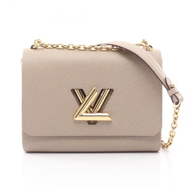 LOUIS VUITTON Twist MM chain Shoulder Bag M21112 Epi leather Galet Used Women