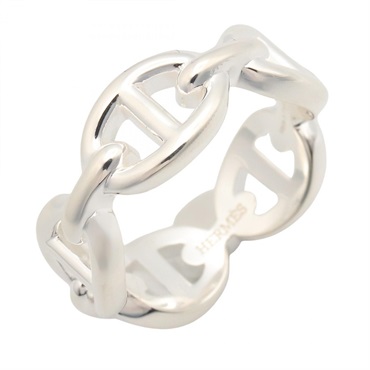 HERMES Enchainee PM Ring US size #5.5 #51 Silver 925 Women
