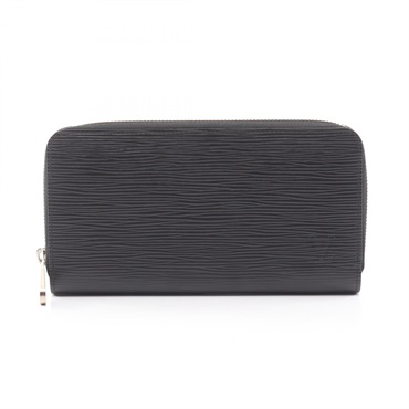 LOUIS VUITTON Zippy Around long wallet M61371 Epi leather Black Used mens LV