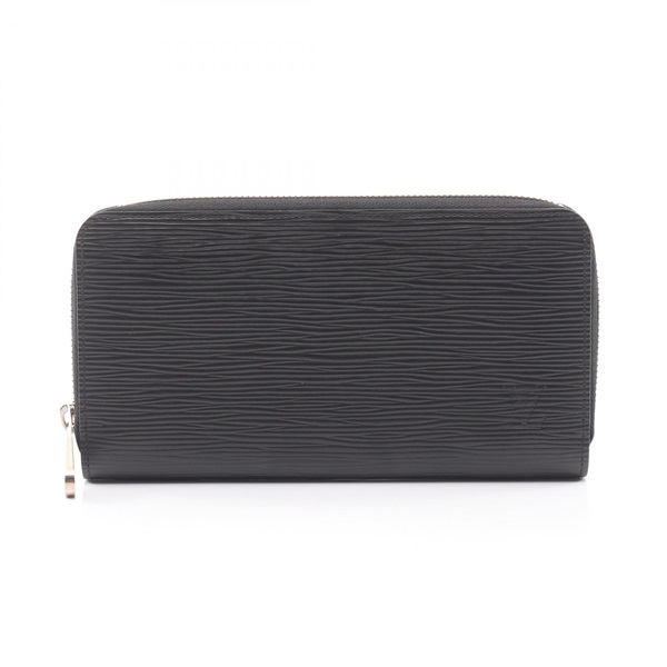 LOUIS VUITTON Zippy Around long wallet M61371 Epi leather Black Used mens LV