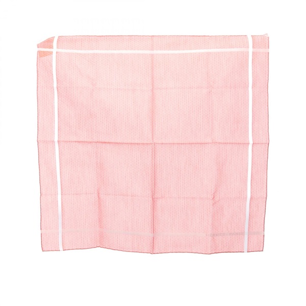 HERMES Jacquard H Scarf cotton Red White Used Women