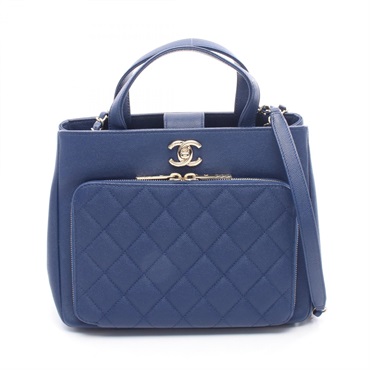 CHANEL Business Affinity Matelasse Shoulder Crossbody Handbag A93750 leather CC