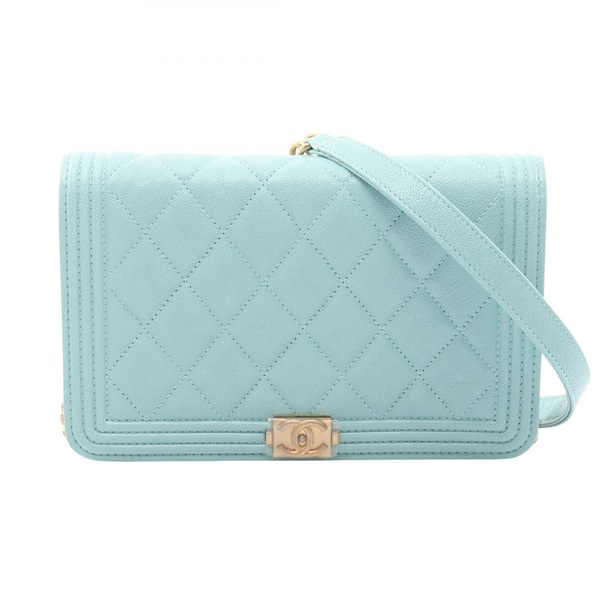 CHANEL Boy Chanel Matelasse Chain Shoulder Crossbody Bag AP1117 leather Blue GHW