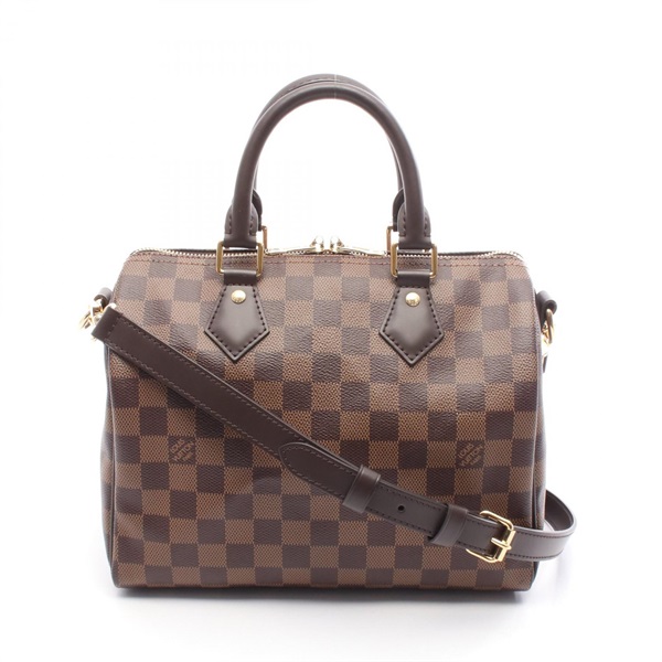 LOUIS VUITTON Speedy Bandouriere 25 Handbag N40575 Damier leather Ebene used