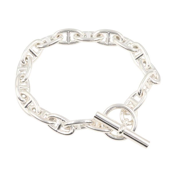 HERMES Chaine d'Ancre GM 17 links Maillons 27cm Bracelet Silver 925 Used unisex