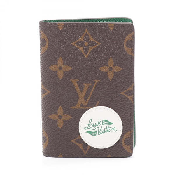 LOUIS VUITTON LV Golf Organizer de Poche Card Case M14262 Monogram brown canvas