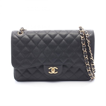 CHANEL Jumbo Matelasse 30 Classic Double Flap Shoulder Bag A58600 Calfskin GHW