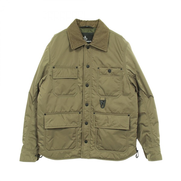 MONCLER GRENOBLE WATERTON Down jacket blouson #1 polyester Khaki Used mens