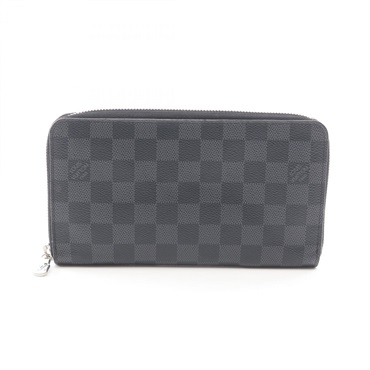 LOUIS VUITTON Zippy Organizer NM Around long wallet purse N60111 Damier graphite