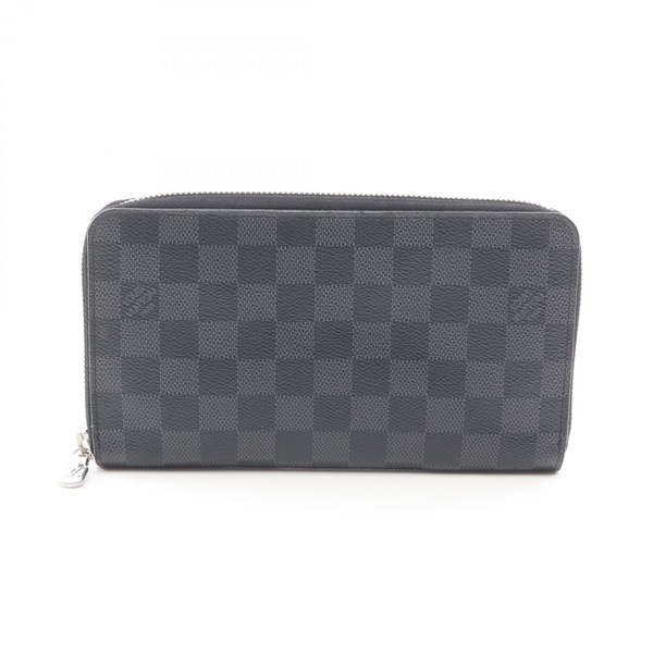 LOUIS VUITTON Zippy Organizer NM Around long wallet purse N60111 Damier graphite