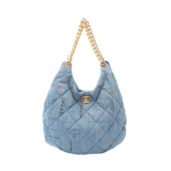 CHANEL Matelasse Hobo Chain Shoulder Bag AS3127 denim Blue Multicolor GHW Used