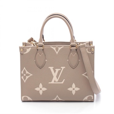 LOUIS VUITTON On the Go PM Bicolor shoulder crossbody Handbag M45779 leather LV