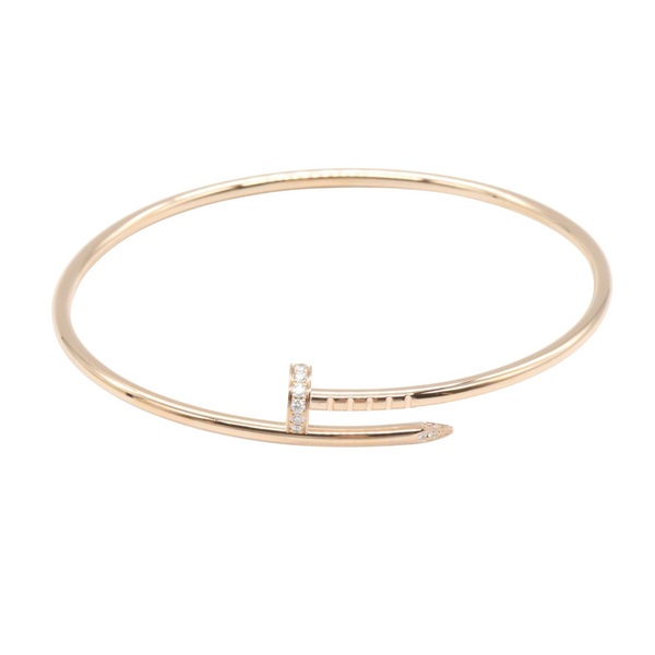 CARTIER Juste un Clou SM Diamond Bracelet B6065818 18KRG Rose Gold Used Women