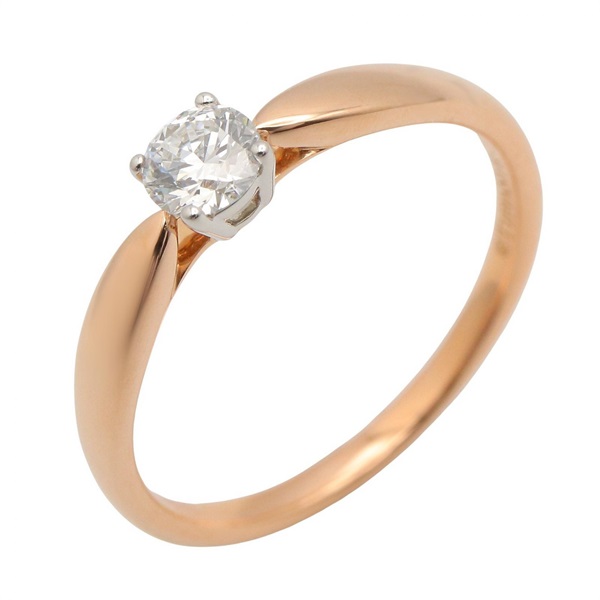 TIFFANY＆CO Harmony Diamond Ring Pt950 18KRG Gold Used Women US size #5.25