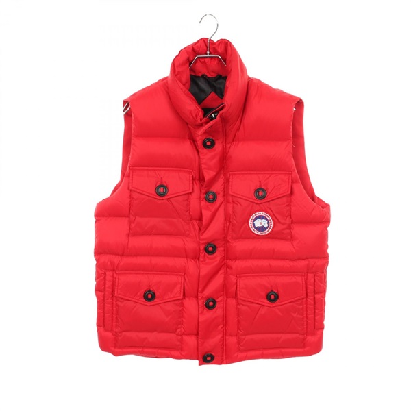 CANADA GOOSE Benedict Down vest Sleeveless Jacket 3207M polyester Red Used #XL