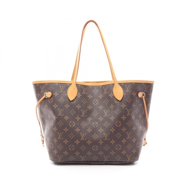 LOUIS VUITTON Neverfull MM Shoulder Tote Bag M40156 Monogram canvas leather Used