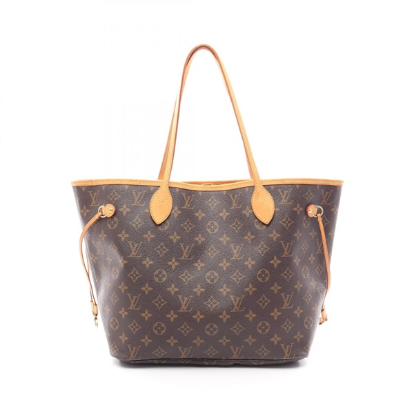 LOUIS VUITTON Neverfull MM Shoulder Tote Bag M40156 Monogram canvas leather Used