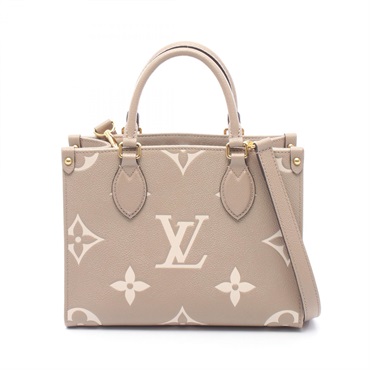 LOUIS VUITTON OnTheGo PM Bicolor crossbody Handbag M45779 Monogram empreinte LV