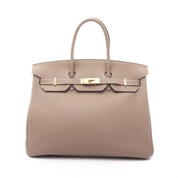 HERMES Birkin 35 Handbag Togo leather Gray Etoupe Grey Used Women GHW C