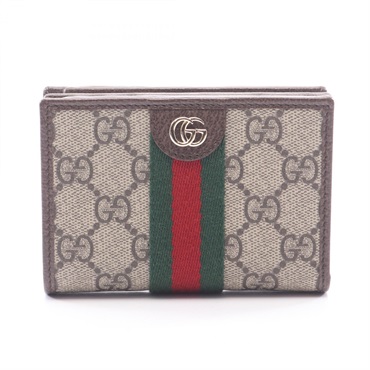 GUCCI Ophidia Small GG Supreme Bi-fold Wallet Purse 838468 canvas leather Used