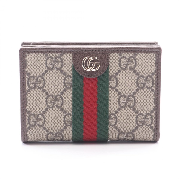 GUCCI Ophidia Small GG Supreme Bi-fold Wallet Purse 838468 canvas leather Used